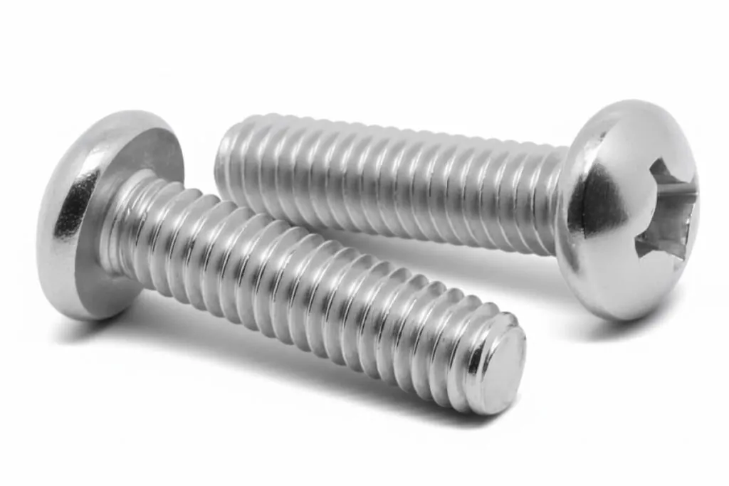 This image shows two pan head machine screws - Taiwan Screw Manufacturer