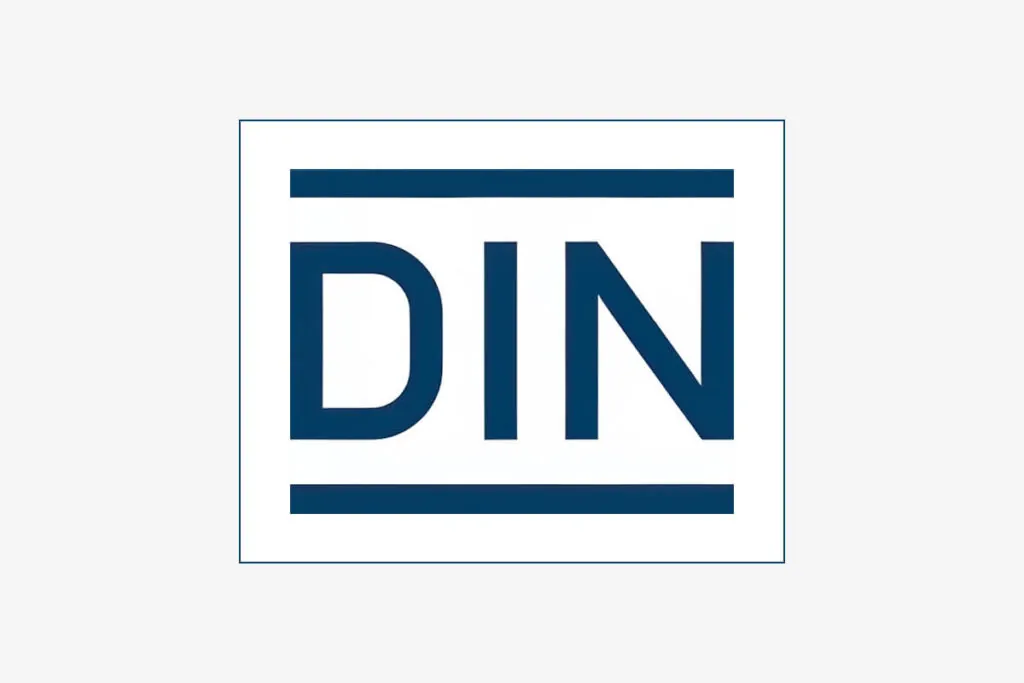This image shows the DIN standard screw logo